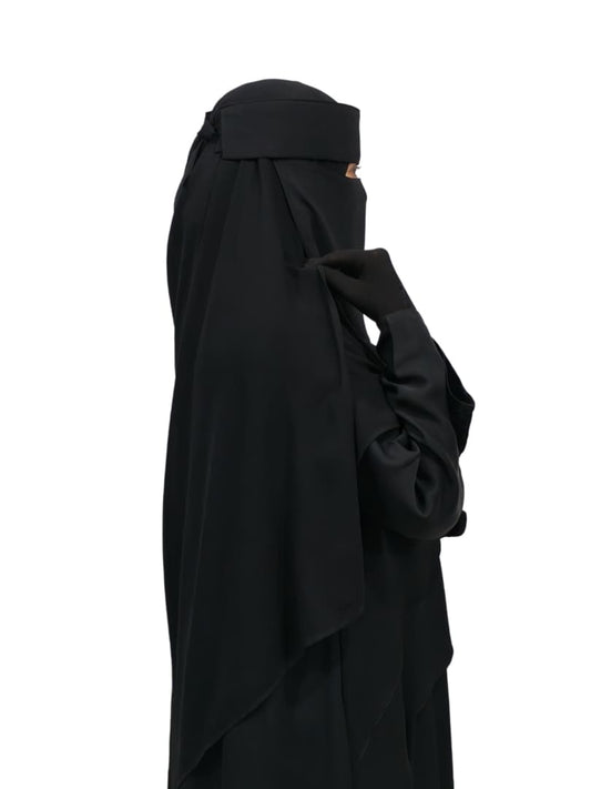 طرحة شيفون سعودي كلاسيكية